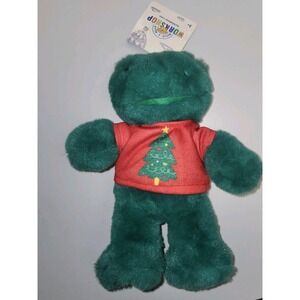 Build A Bear NWT Buddies Smallfry Green Christmas Tree Frog Mini Stuffed Animal